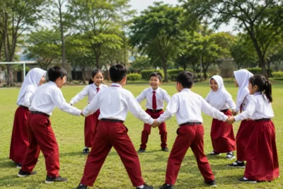 Serunya Outbound Siswa Kelas VII Madrasia, Belajar Karakter Lewat Pengalaman di Alam
