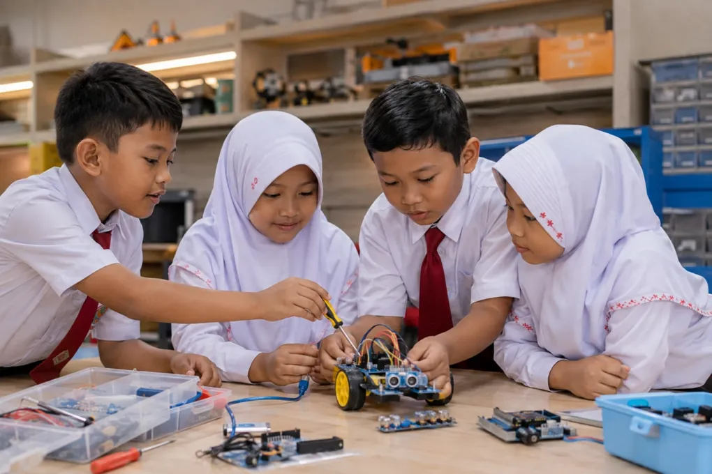 Tim Robotik Madrasia Wakili Kabupaten di Kompetisi Sains Tingkat Provinsi